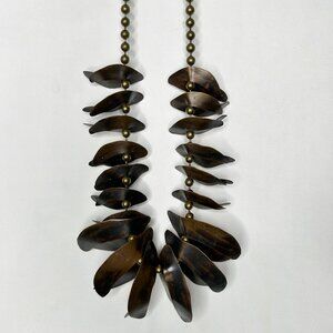 Tribal Necklace Copper & Brass Vintage Hippie BOHO Fringe Statement 151 grams